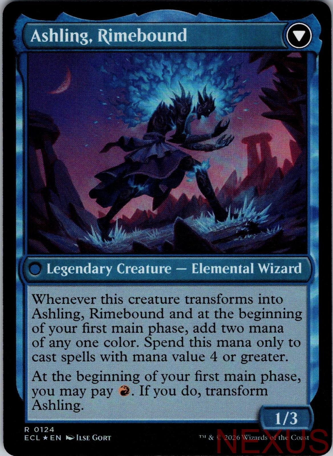 Ashling, Rekindled 124 Rare Foil Near Mint