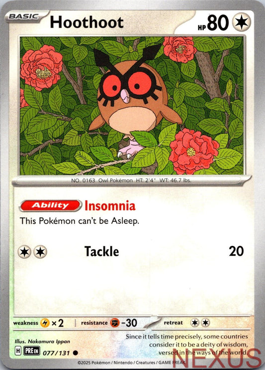 Hoothoot 077/131 Common Near Mint