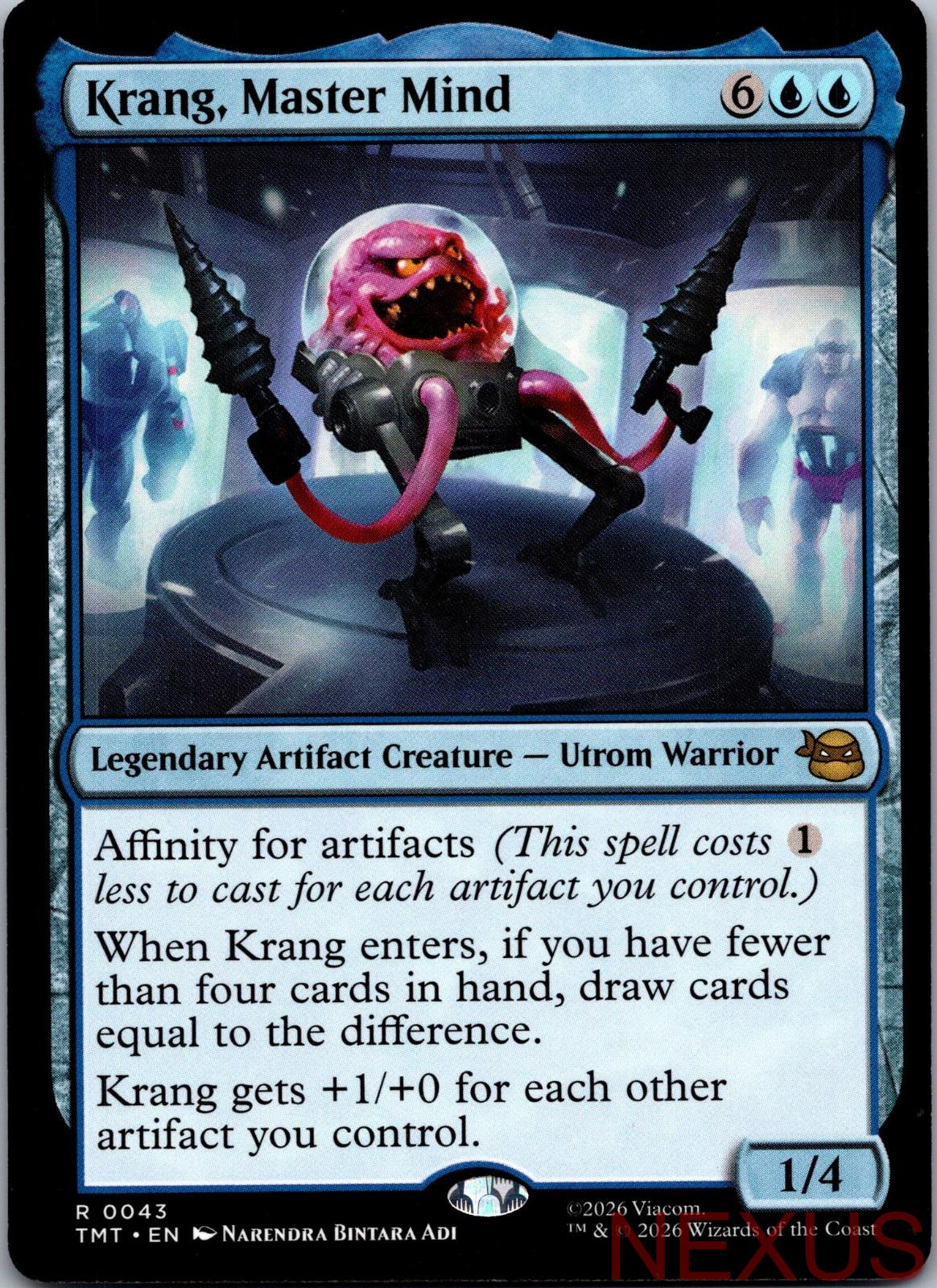 Krang, Master Mind 0043 Teenage Mutant Ninja Turtles Magic: The Gathering NM