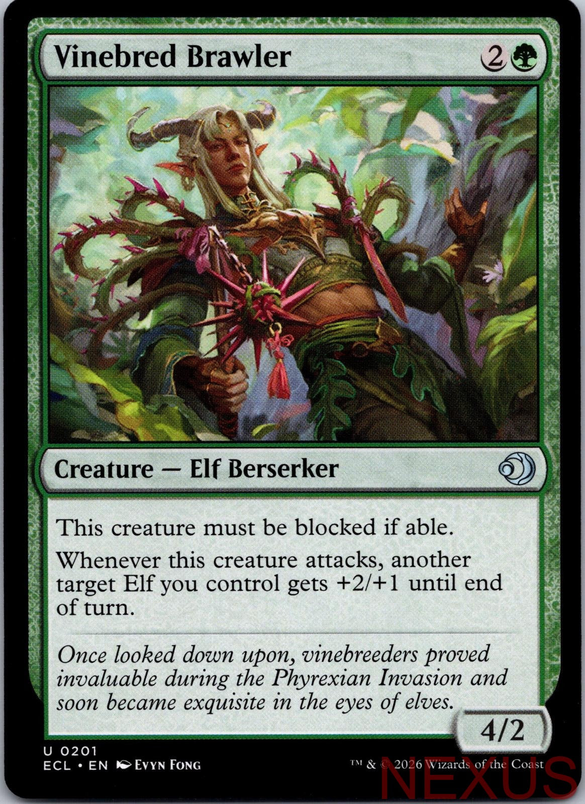 Vinebred Brawler 201 Uncommon Near Mint