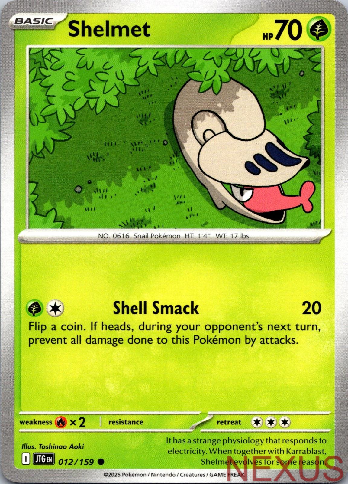 Shelmet 012/159 Common Near Mint