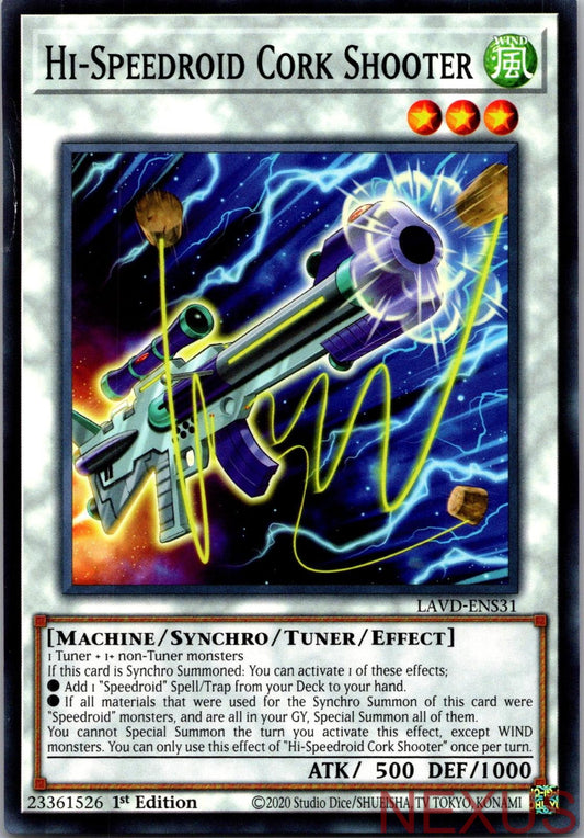 Hi-Speedroid Cork Shooter LAVD-ENS31 Legendary Arc-V Decks 1st Edition NM
