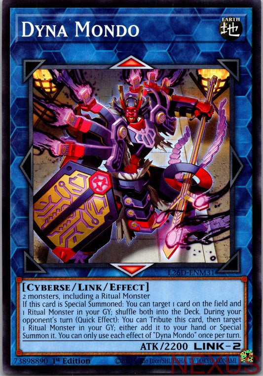 Dyna Mondo L26D-ENM31 Common Legendary Modern Decks 2026 1st Edition Near Mint