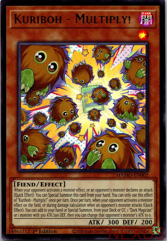 Kuriboh - Multiply! MAMO-EN002 Magnificent Monsters Yu-Gi-Oh 1st Edition NM