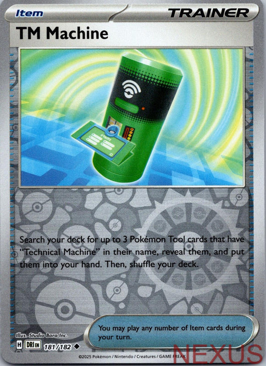 TM Machine 181/182 Uncommon Reverse Holo Near Mint
