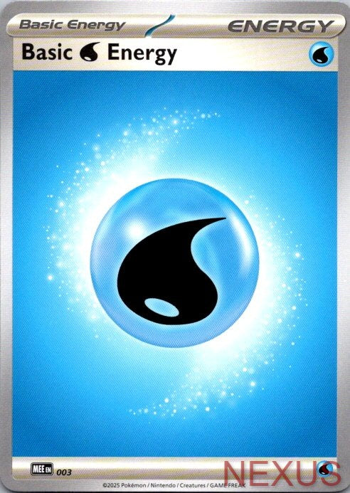 Basic Water Energy (Reverse Holo) 003 Common Shrouded Fable Pokemon Near Mint