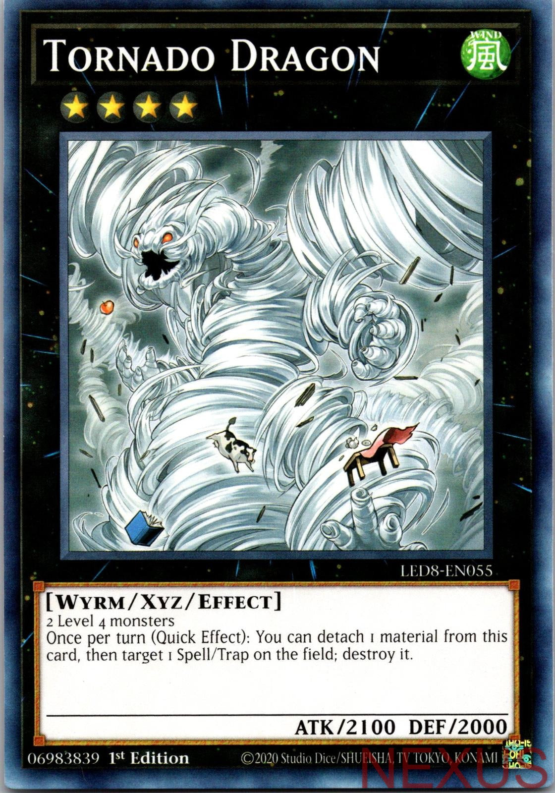 Tornado Dragon LED8-EN055 Legendary Duelists: Synchro Storm 1st Edition NM