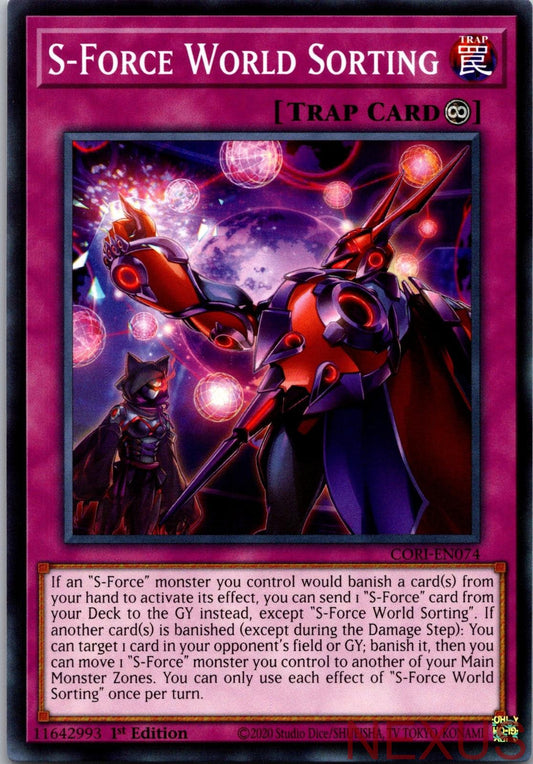S-Force World Sorting CORI-EN074 Common / Short Print 1st Edition Near Mint