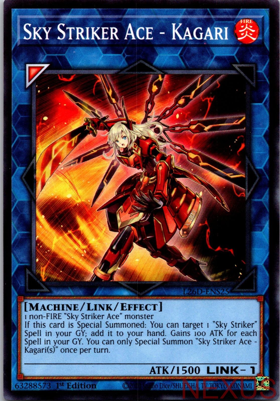 Sky Striker Ace - Kagari L26D-ENS25 Legendary Modern Decks 2026 1st Edition NM