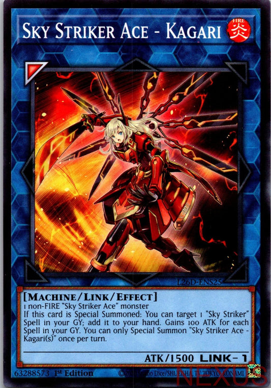 Sky Striker Ace - Kagari L26D-ENS25 Legendary Modern Decks 2026 1st Edition NM