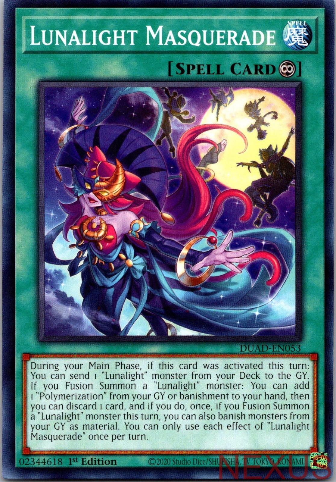 Lunalight Masquerade DUAD-EN053 Common Duelist's Advance 1st Edition Near Mint