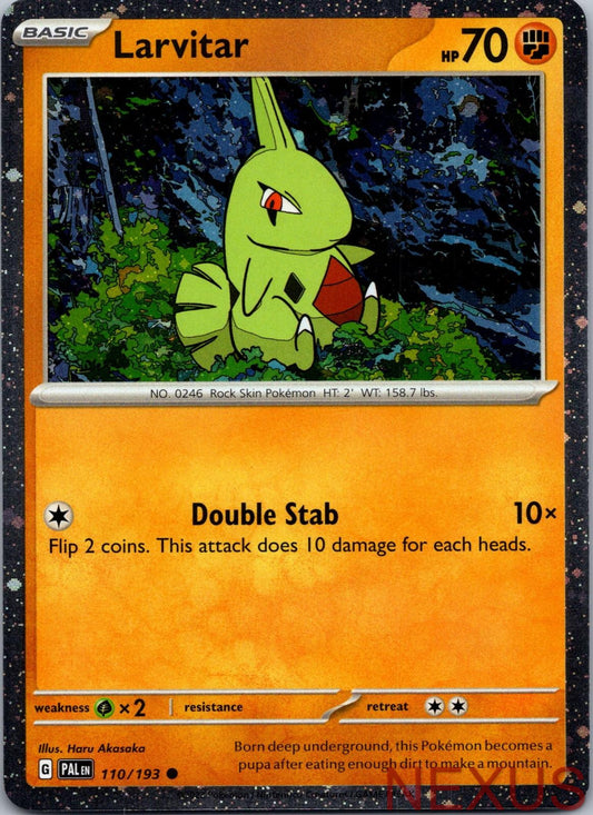 Larvitar (Cosmo Foil) 110/193 Holo Promo Near Mint