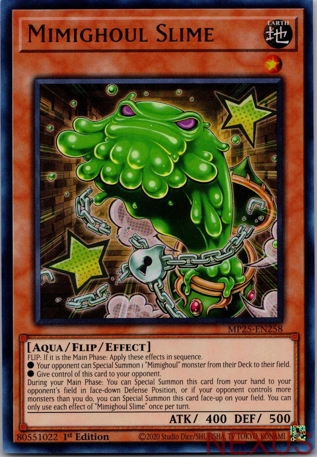 Mimighoul Slime MP25-EN258 Ultra Rare 1st Edition Near Mint
