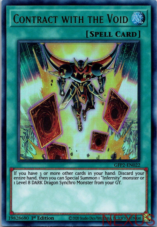 Contract with the Void GFP2-EN022 Ultra Rare 1st Edition Near Mint