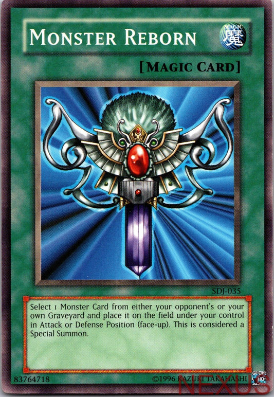 Monster Reborn SDJ-035 Common Starter Deck: Joey Yu-Gi-Oh Unlimited Near Mint