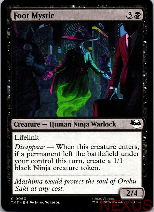 Foot Mystic 0063 Common Teenage Mutant Ninja Turtles Magic: The Gathering NM