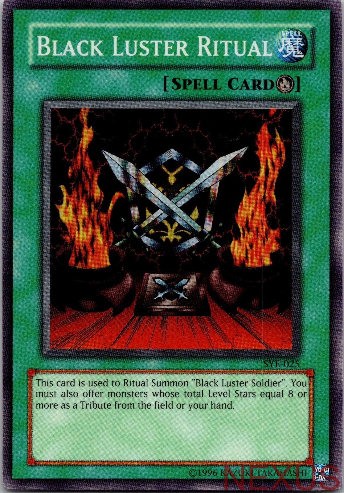 Black Luster Ritual SYE-025 Super Rare Unlimited Lightly Played