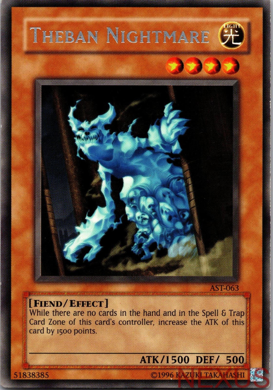 Theban Nightmare AST-063 Rare Ancient Sanctuary Yu-Gi-Oh Unlimited Near Mint