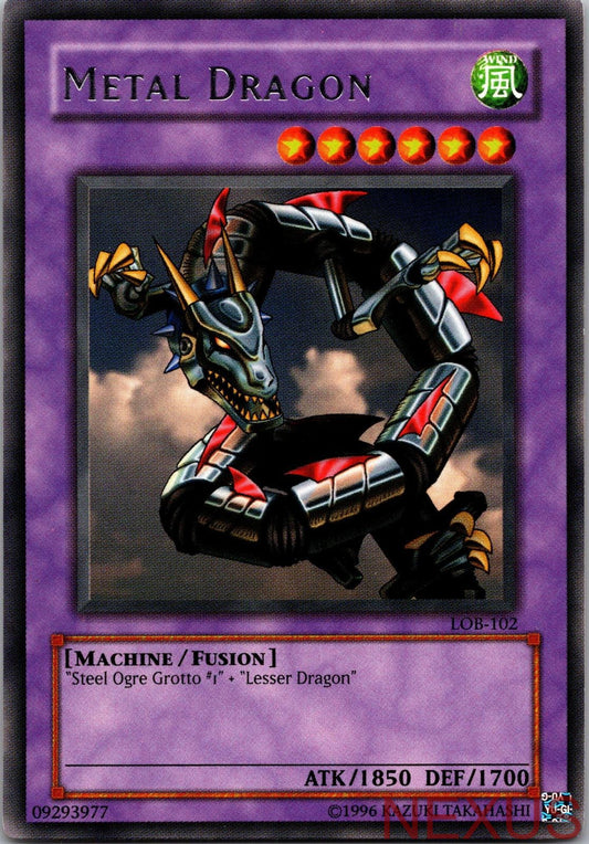 Metal Dragon LOB-102 The Legend of Blue Eyes White Dragon Yu-Gi-Oh Unlimited NM