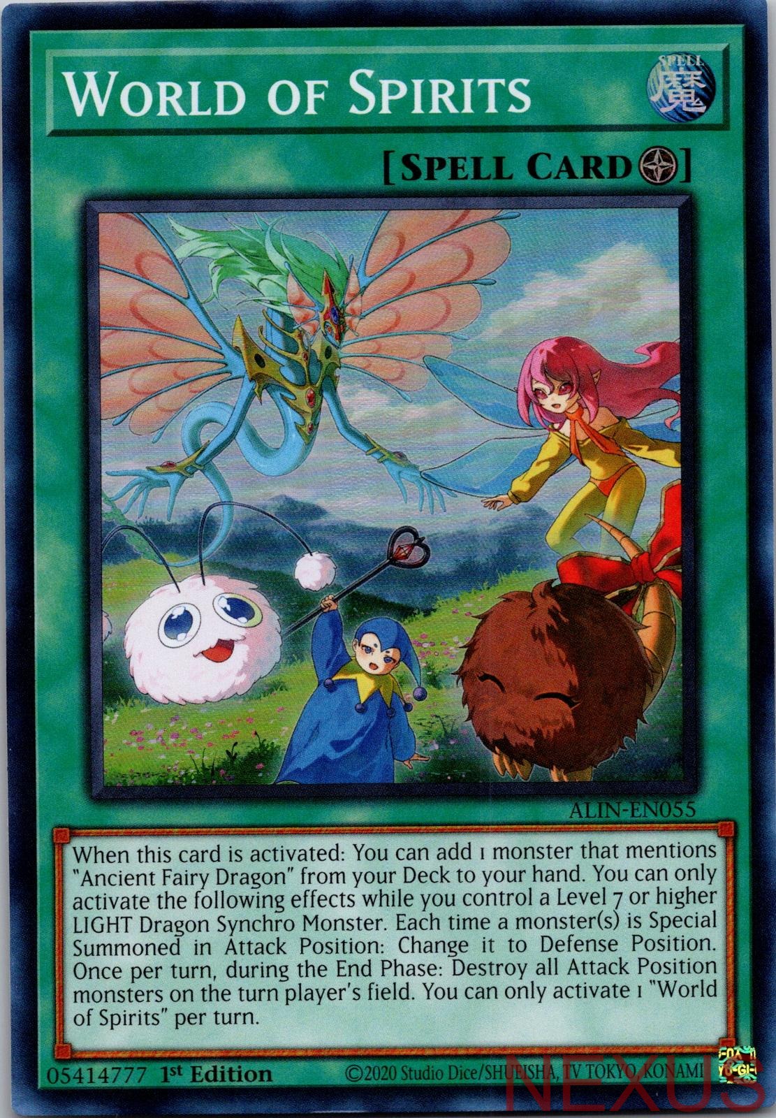 World of Spirits ALIN-EN055 Super Rare 1st Edition Near Mint