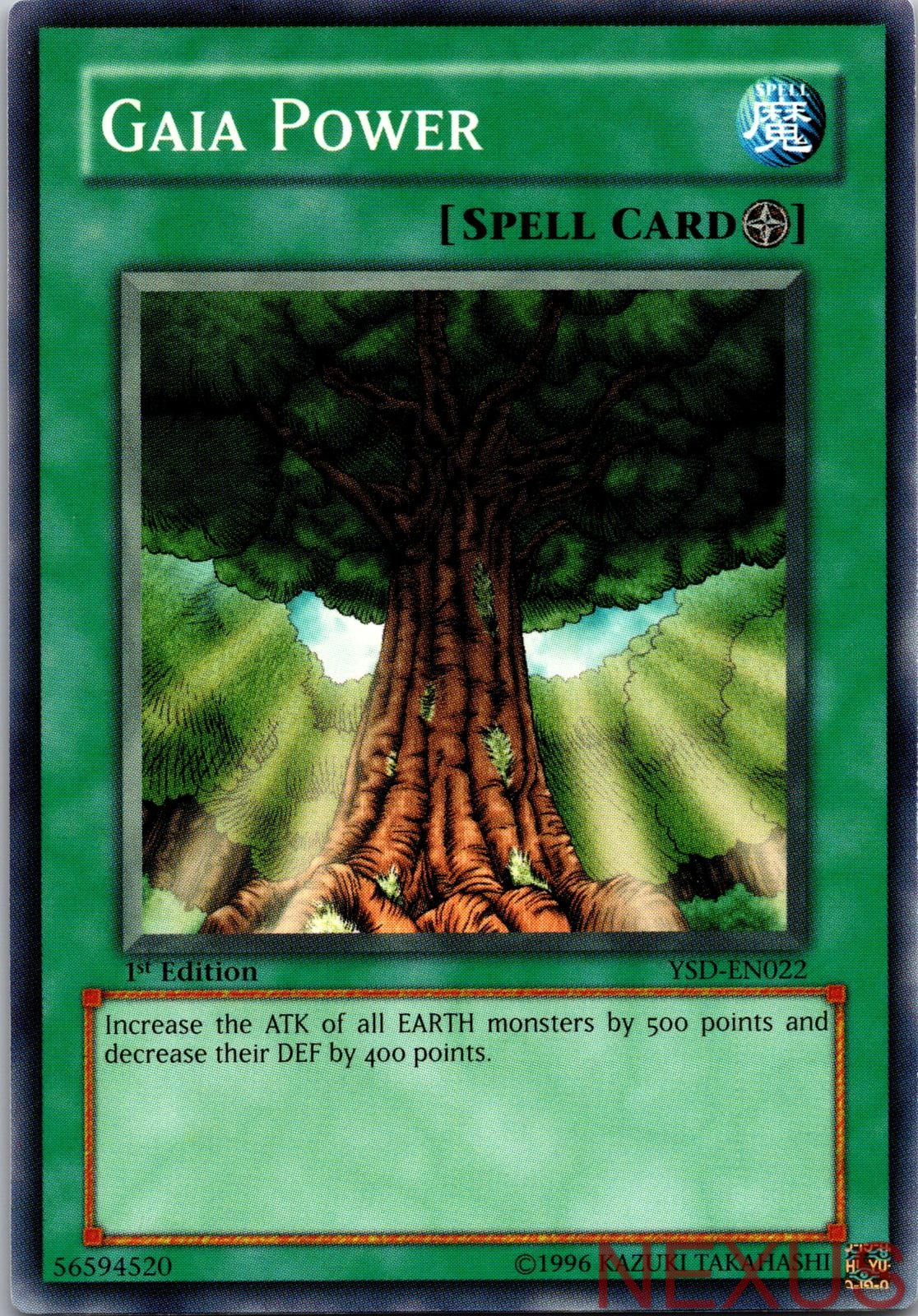 Gaia Power YSD-EN022 Common 1st Edition Lightly Played