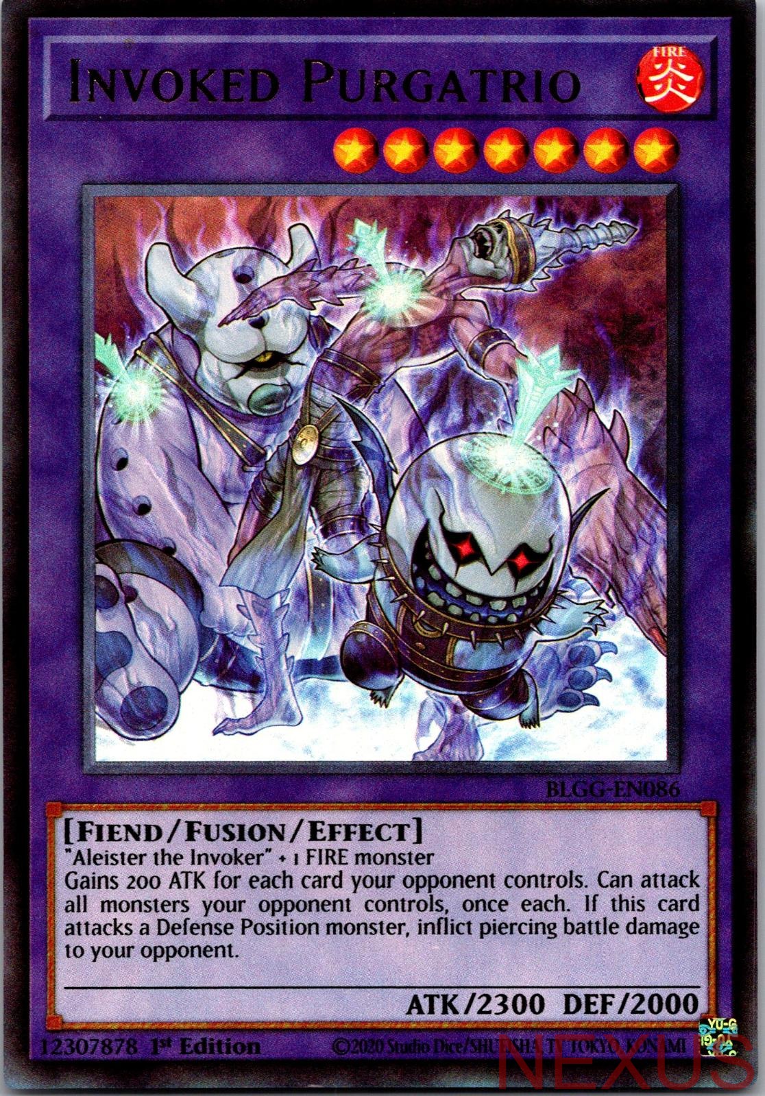 Invoked Purgatrio BLGG-EN086 Ultra Rare 1st Edition Near Mint