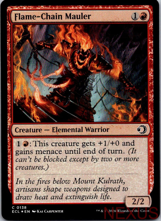Flame-Chain Mauler 138 Common Foil Near Mint