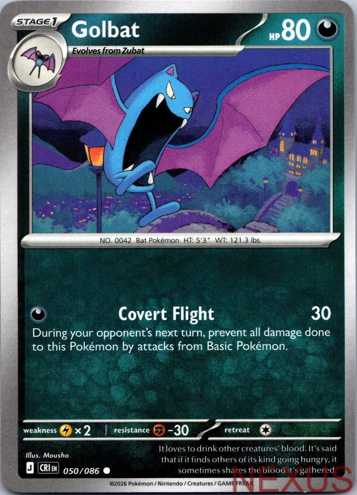 Golbat 050/086 Common Near Mint