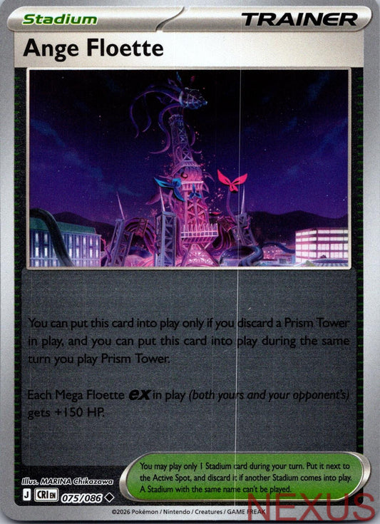 Ange Floette 075/086 Uncommon Chaos Rising Reverse Holo Near Mint
