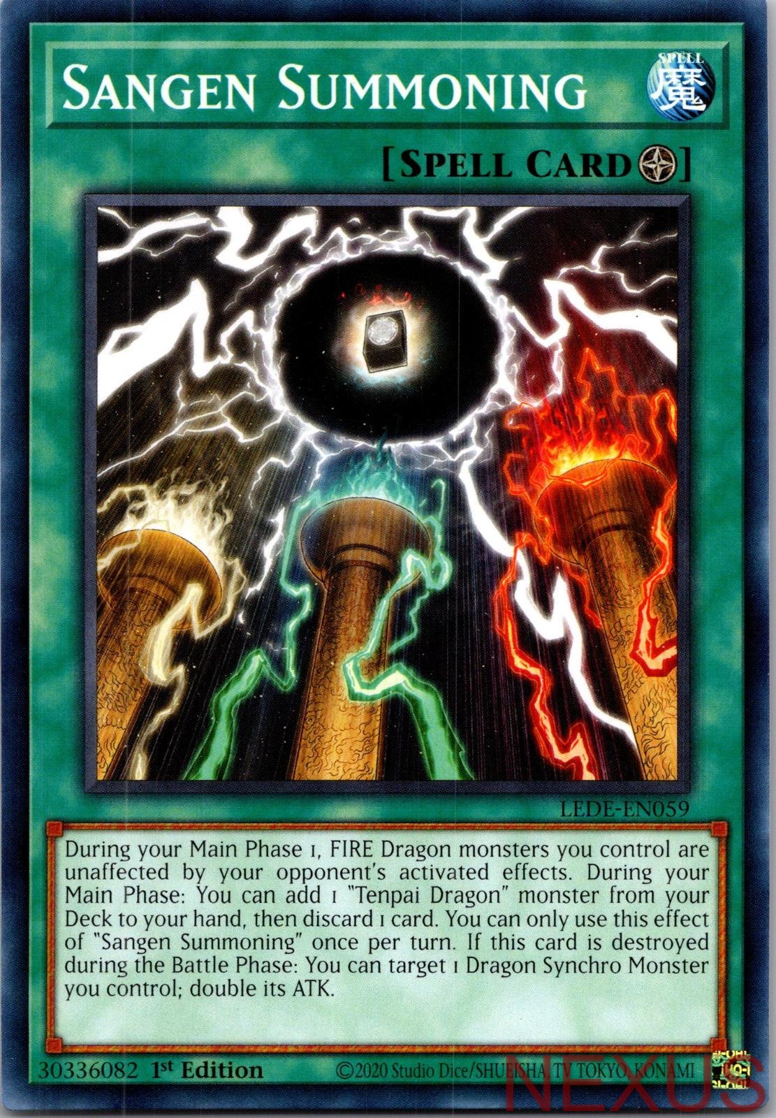 Sangen Summoning LEDE-EN059 Common 1st Edition Near Mint