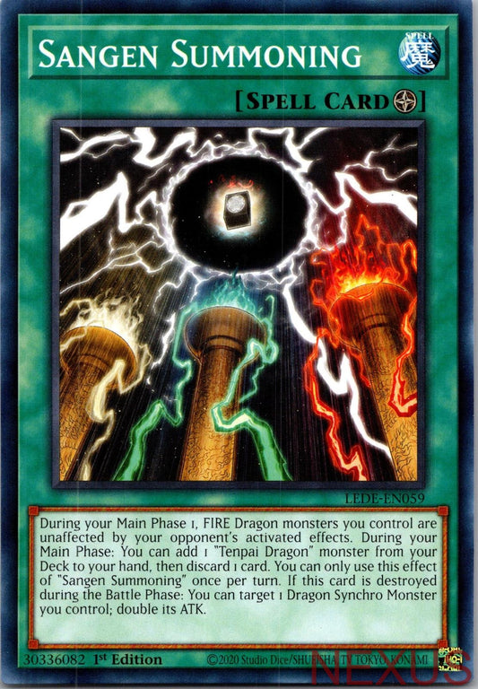 Sangen Summoning LEDE-EN059 Common 1st Edition Near Mint