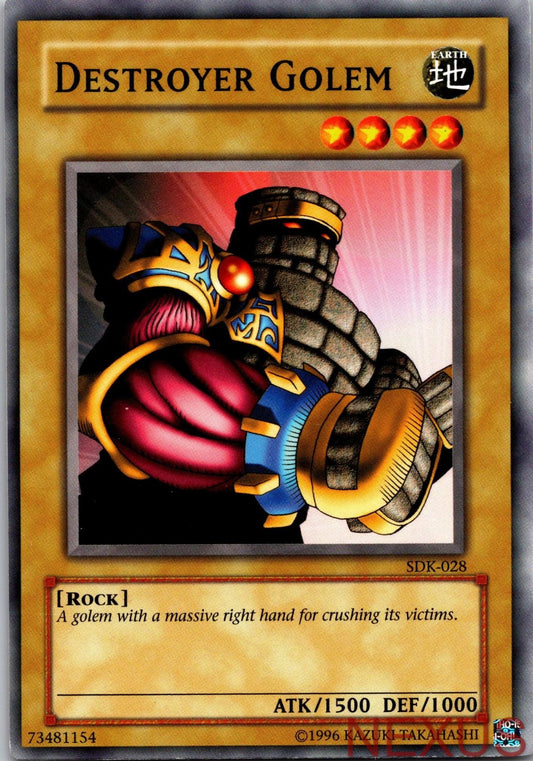 Destroyer Golem SDK-028 Common Starter Deck: Kaiba Unlimited Moderately Played