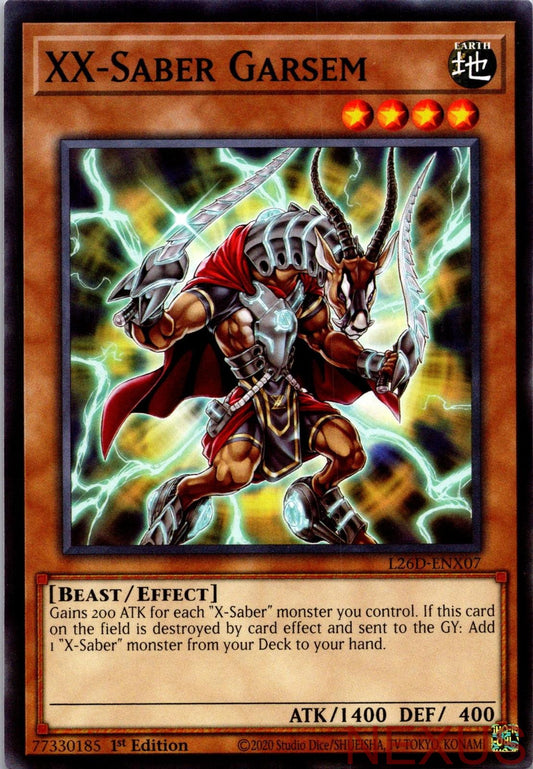 XX-Saber Garsem L26D-ENX07 Common Legendary Modern Decks 2026 1st Edition NM