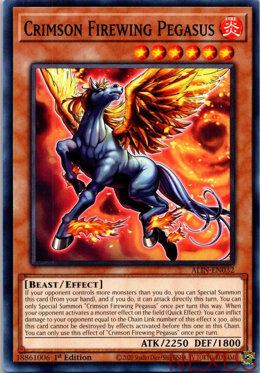 Crimson Firewing Pegasus ALIN-EN032 Common 1st Edition Near Mint