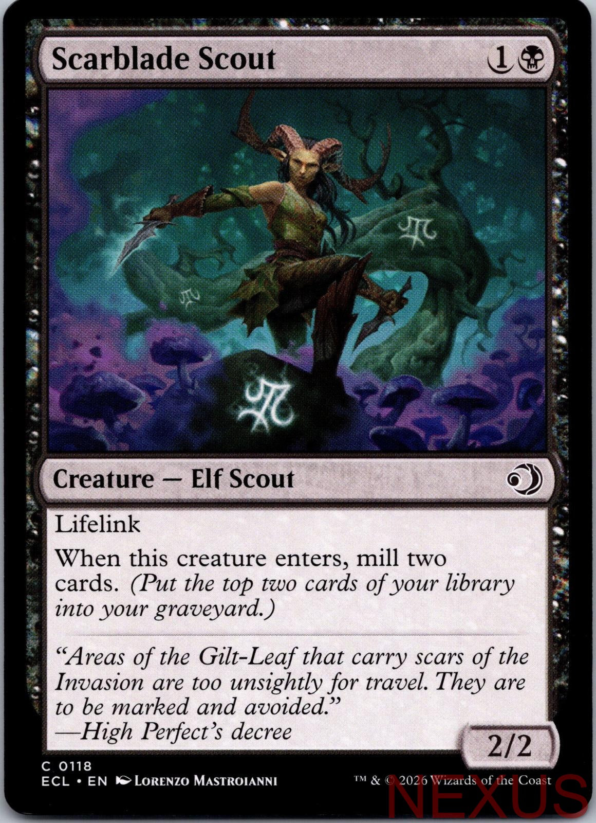 Scarblade Scout 118 Common Near Mint