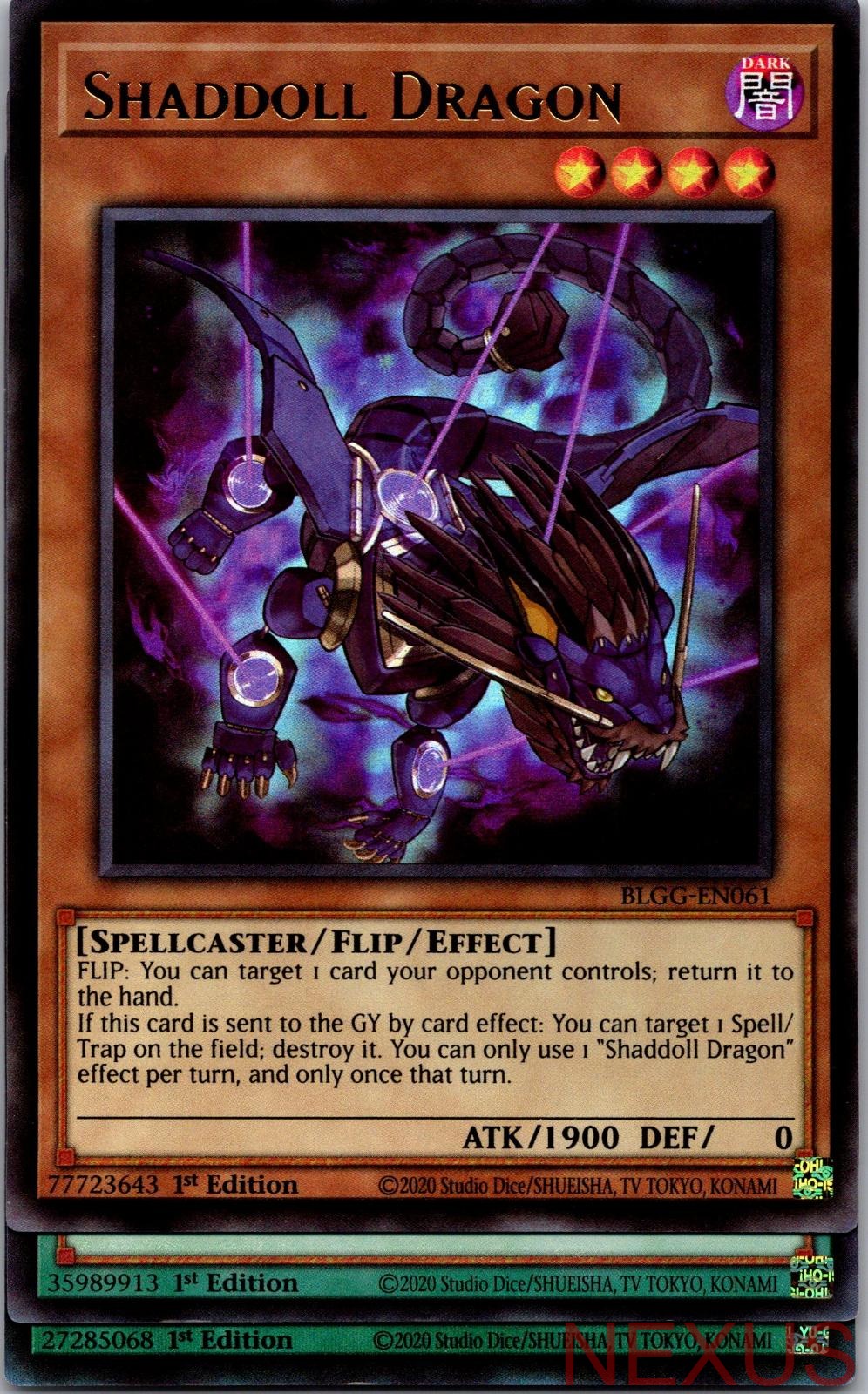 Shaddoll Dragon BLGG-EN061 Ultra Rare 1st Edition Near Mint