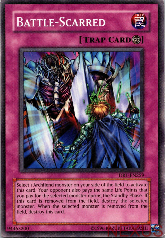 Battle-Scarred DR1-EN259 Common Dark Revelation Volume 1 Yu-Gi-Oh Unlimited NM