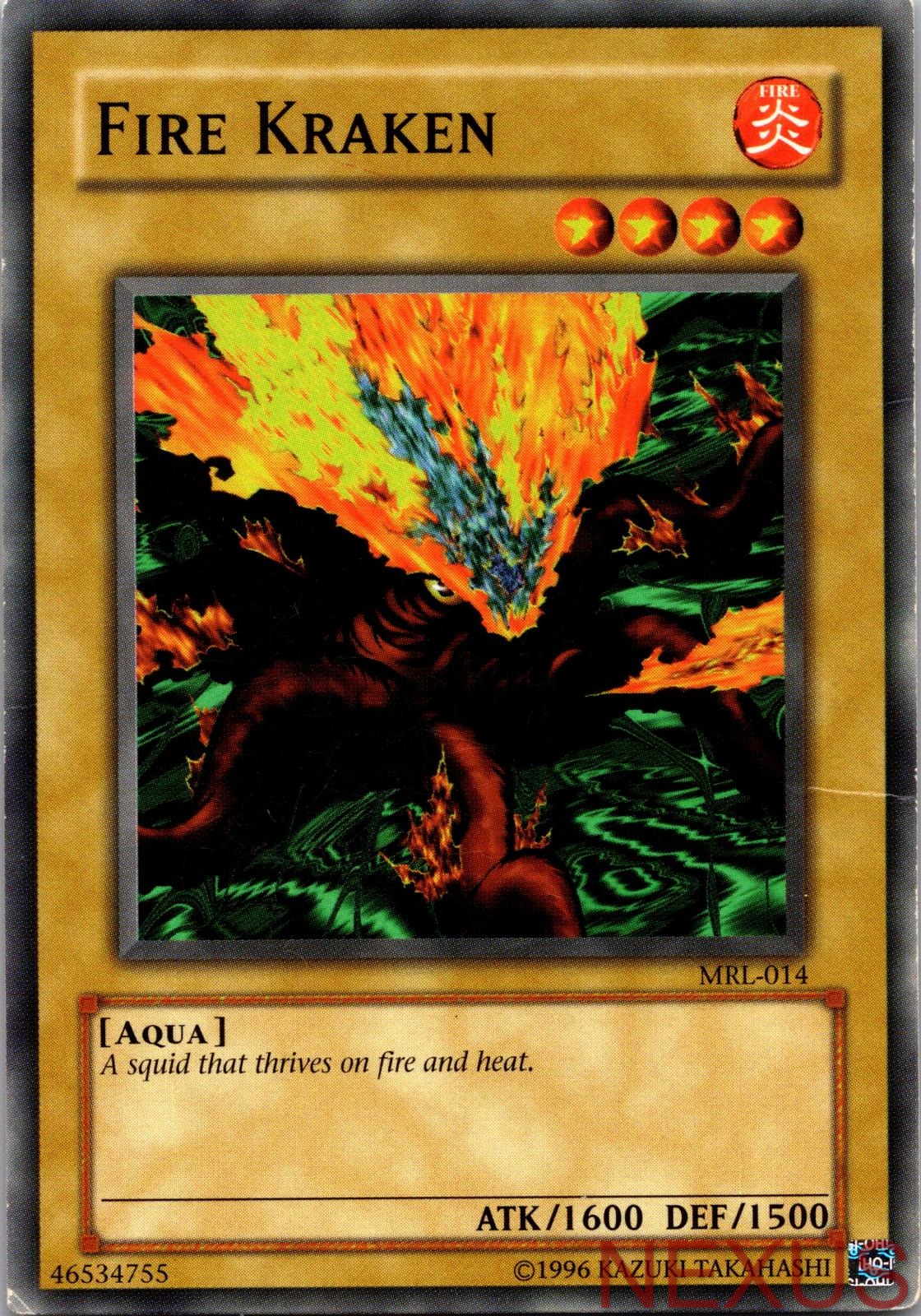 Fire Kraken MRL-014 Common Unlimited Lightly Played