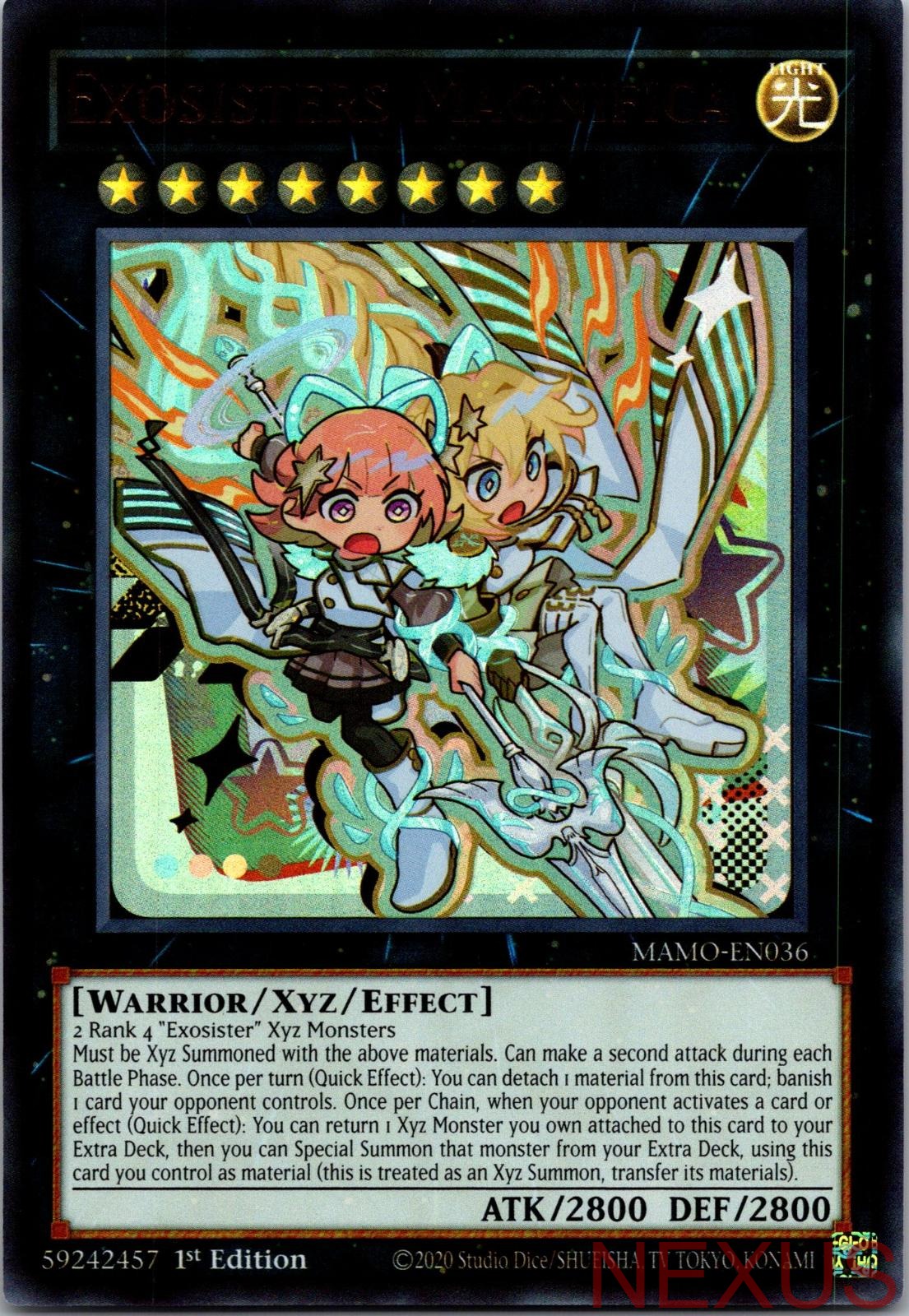 Exosisters Magnifica MAMO-EN036 Magnificent Monsters Yu-Gi-Oh 1st Edition NM