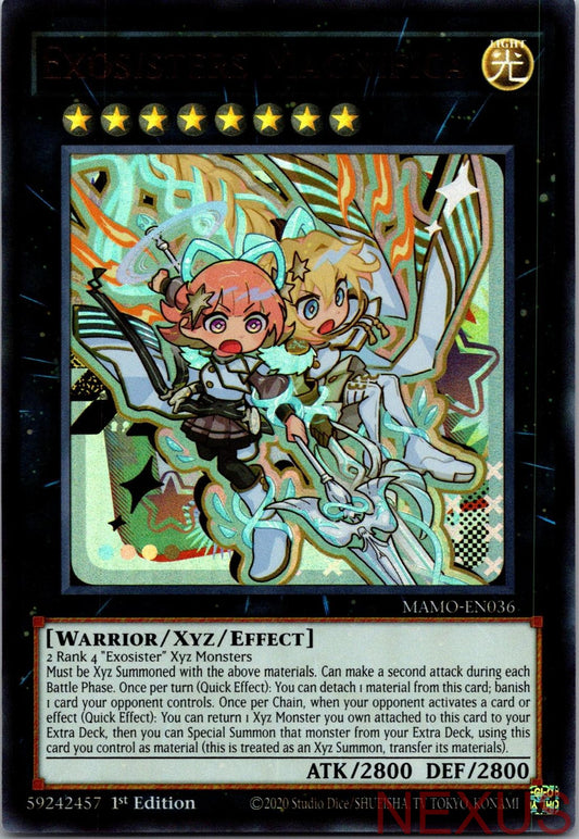 Exosisters Magnifica MAMO-EN036 Magnificent Monsters Yu-Gi-Oh 1st Edition NM