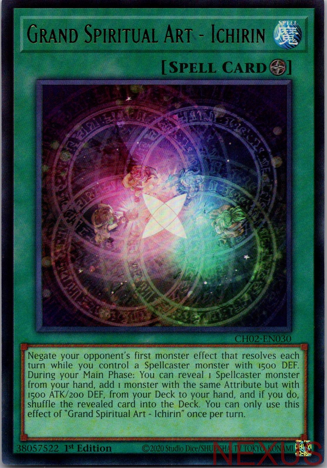 Grand Spiritual Art - Ichirin CH02-EN030 Ultra Rare 1st Edition Near Mint