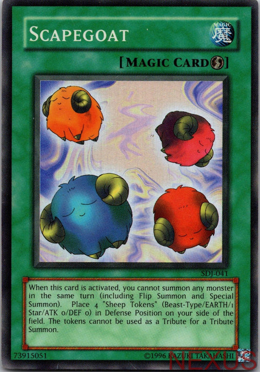 Scapegoat SDJ-041 Super Rare Starter Deck: Joey Unlimited Near Mint