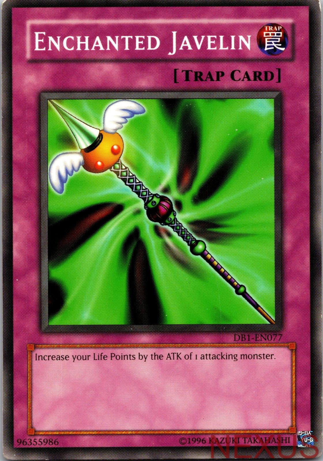 Enchanted Javelin DB1-EN077 Common Dark Beginning 1 Yu-Gi-Oh Unlimited LP