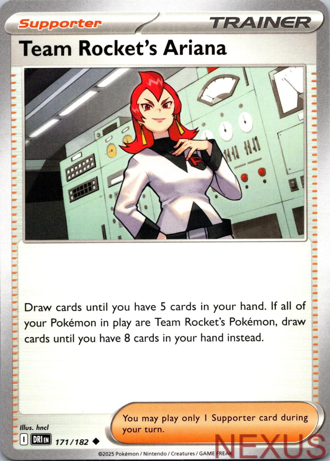 Team Rocket's Ariana 171/182 Uncommon Near Mint