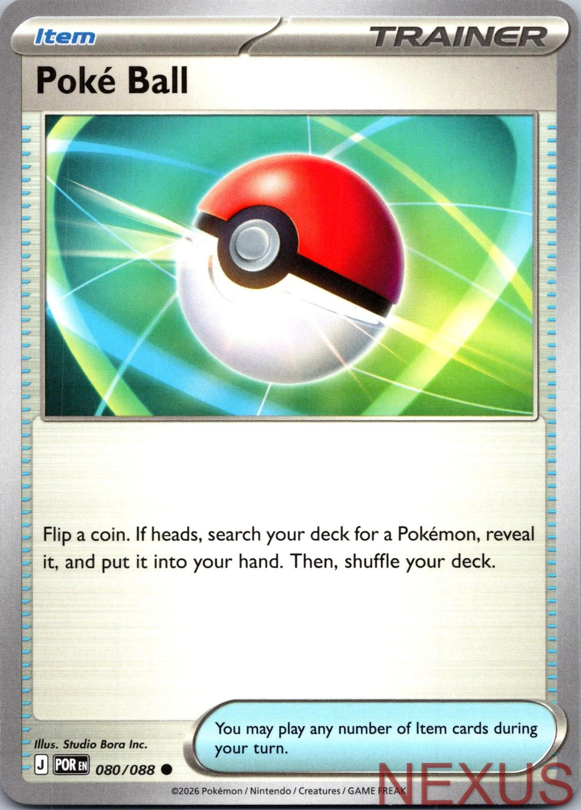 Poke Ball 080/088 Common Near Mint