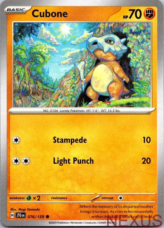 Cubone 076/159 Common Near Mint