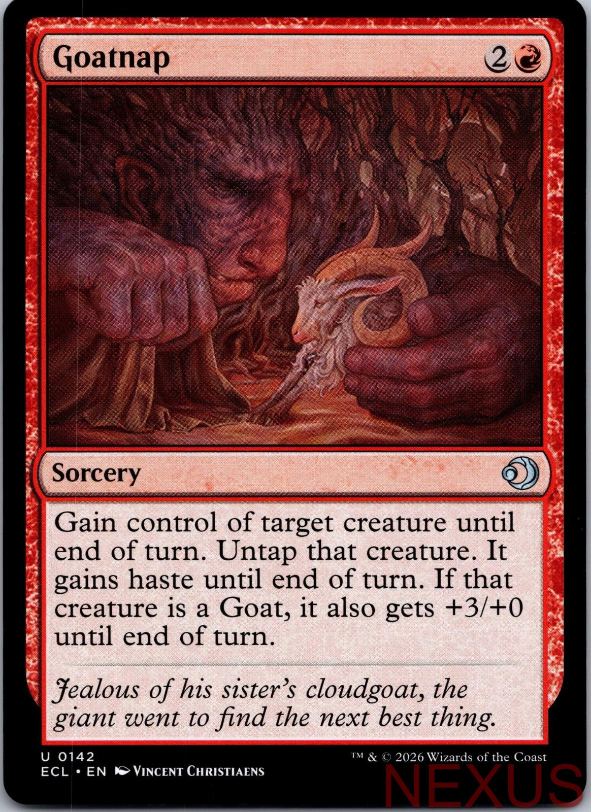 Goatnap 142 Uncommon Near Mint