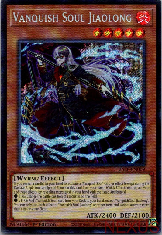 Vanquish Soul Jiaolong (Secret Rare) 26LP-EN009 Secret Rare 1st Edition NM