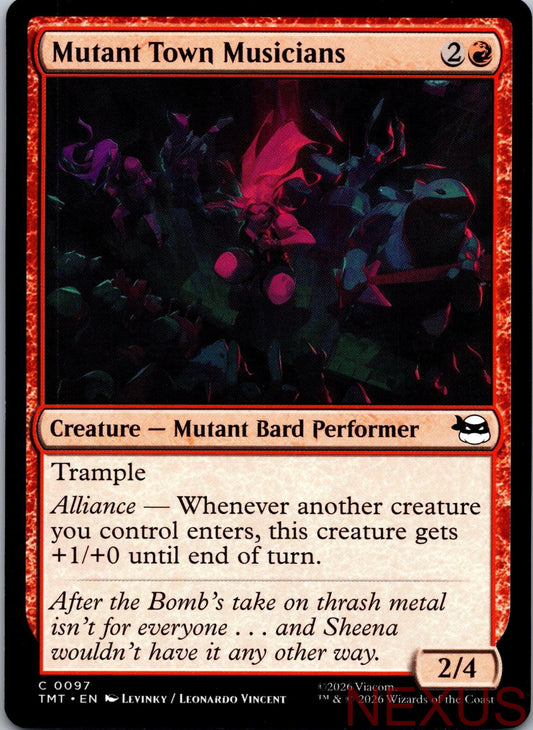 Mutant Town Musicians 0097 Teenage Mutant Ninja Turtles Magic: The Gathering NM