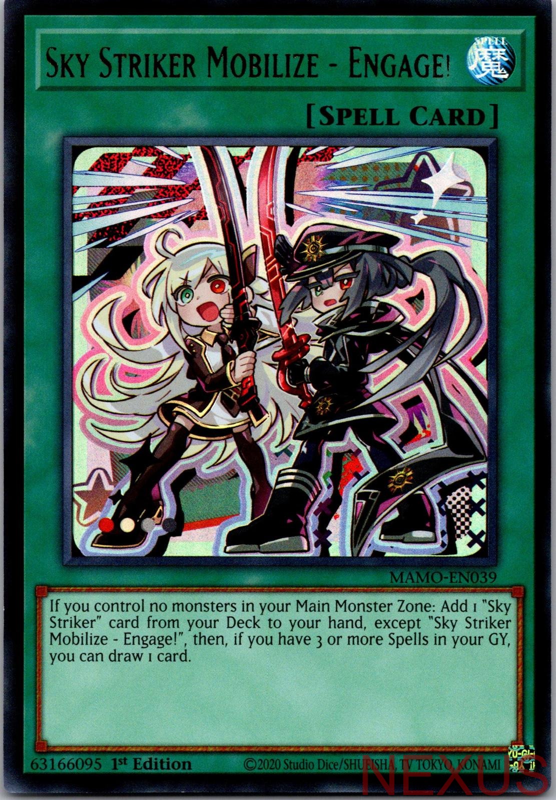 Sky Striker Mobilize - Engage! MAMO-EN039 Yu-Gi-Oh 1st Edition NM